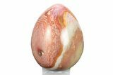 Polished Polychrome Jasper Egg - Madagascar #245723-1